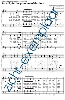 Be still for the presence of the Lord (SATB)