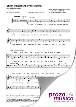 Christ triumphant, ever reigning (choir part)