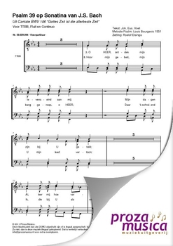 Psalm 39 op Sonate van J.S. Bach (koorpartij)